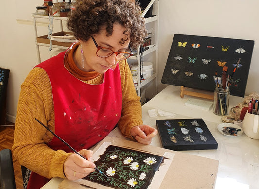 Austen Gordon in art studio