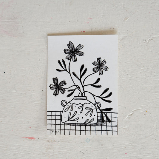 Floral vase - sketch i
