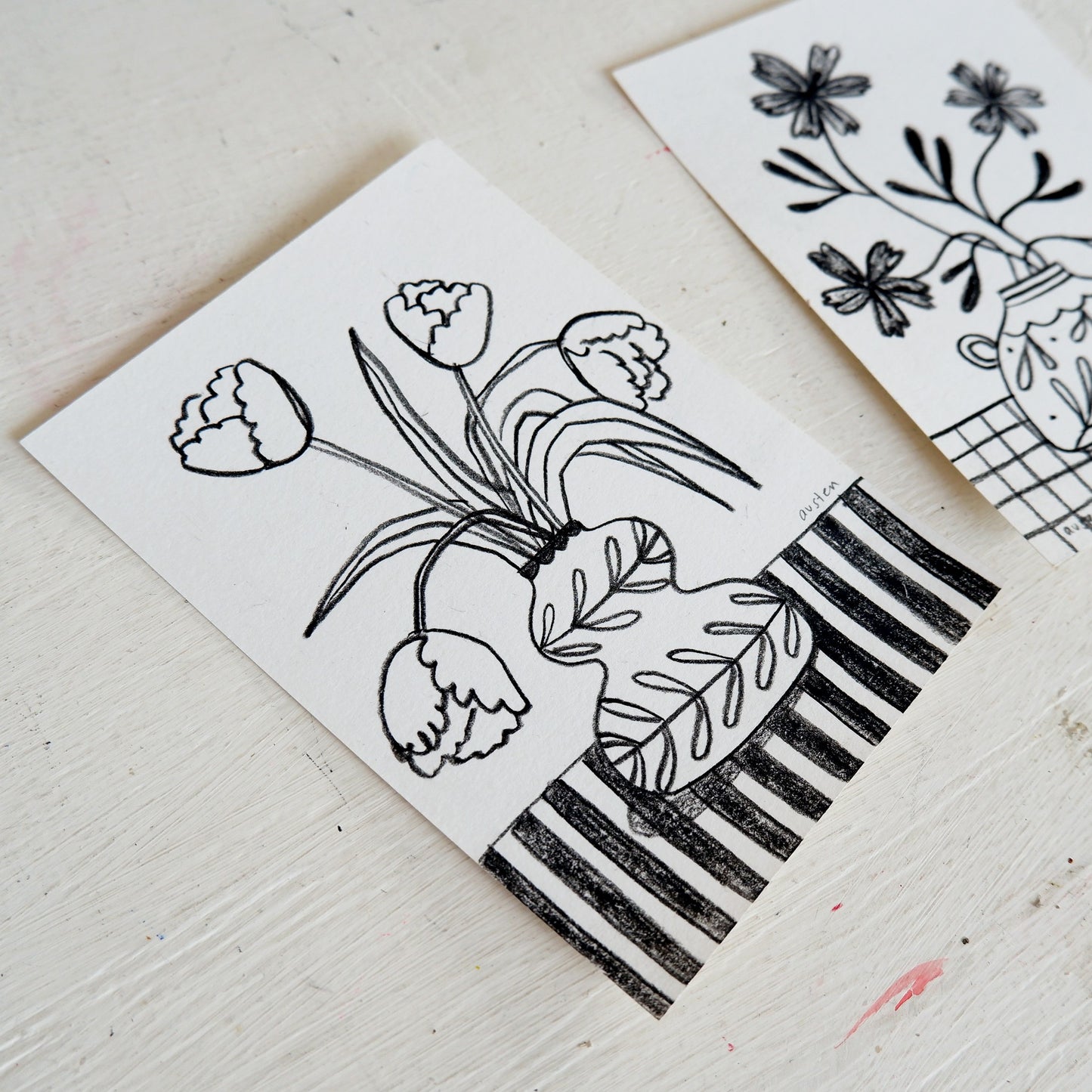 Floral vase - sketch ii