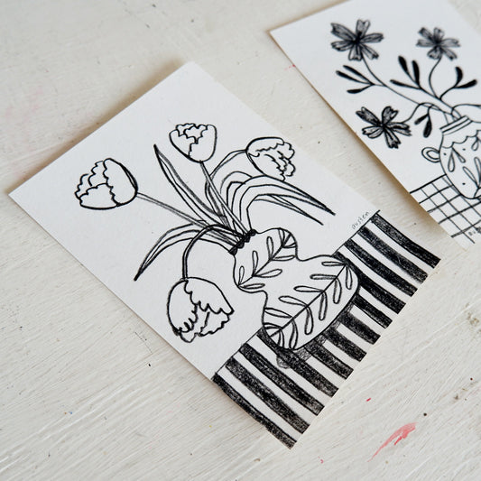 Floral vase - sketch ii