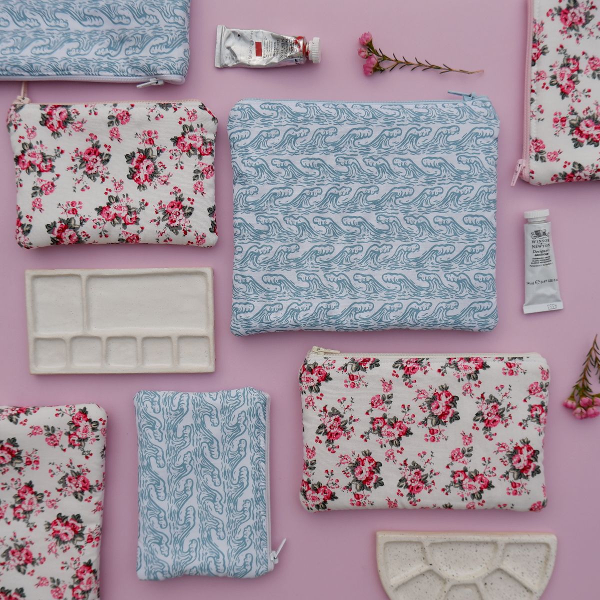 Padded Pouches - Rosy