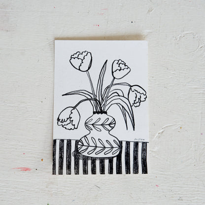 Floral vase - sketch ii