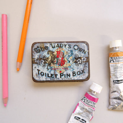 Lady's own paint tin