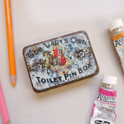 Lady's own paint tin